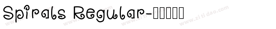 Spirals Regular字体转换